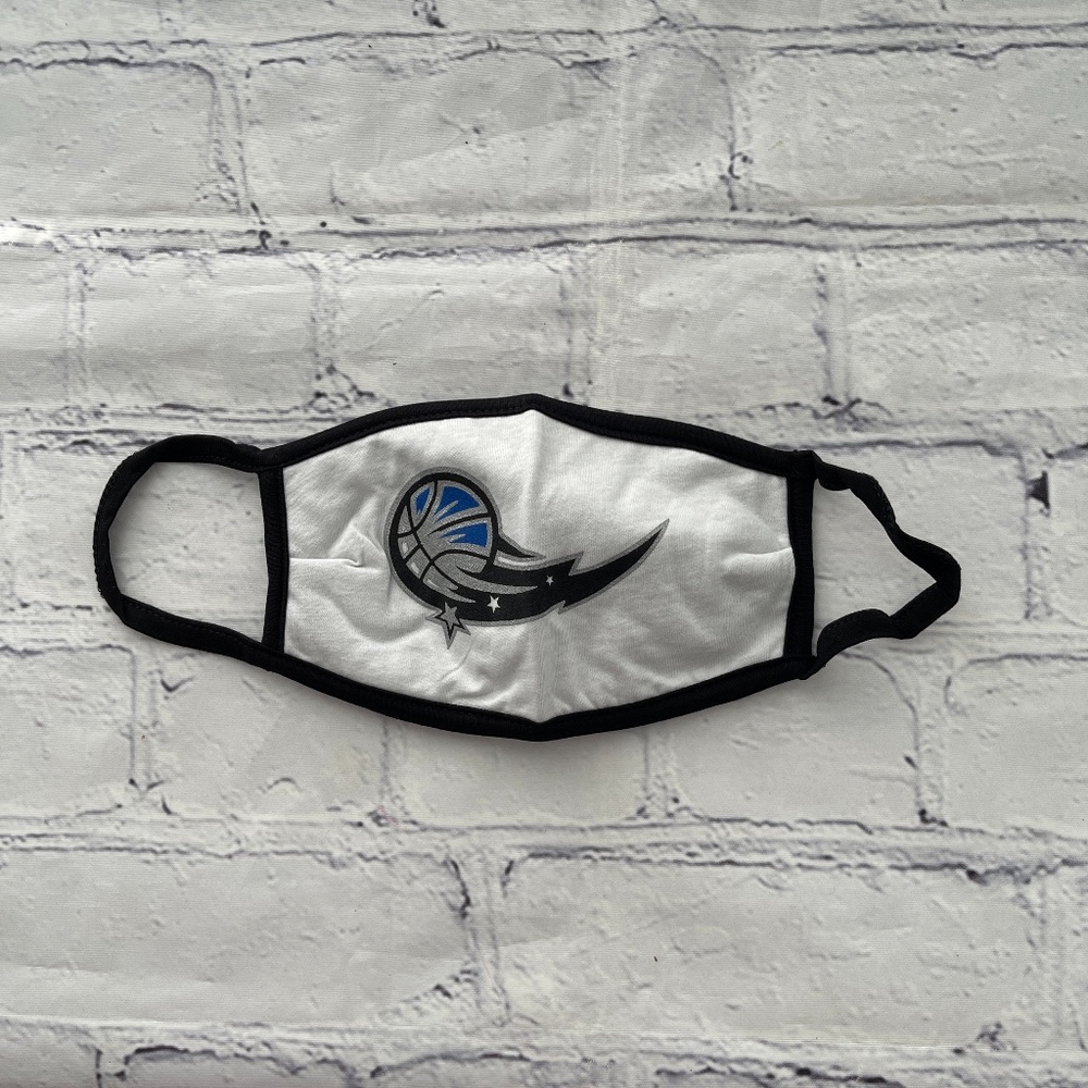 NBA Cotton Face Mask - White/Black.  New, ne